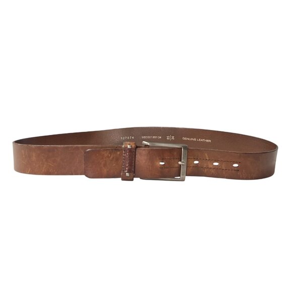Fossil Genuine Leather Belt Size 34 Brown - Picture 7 of 7